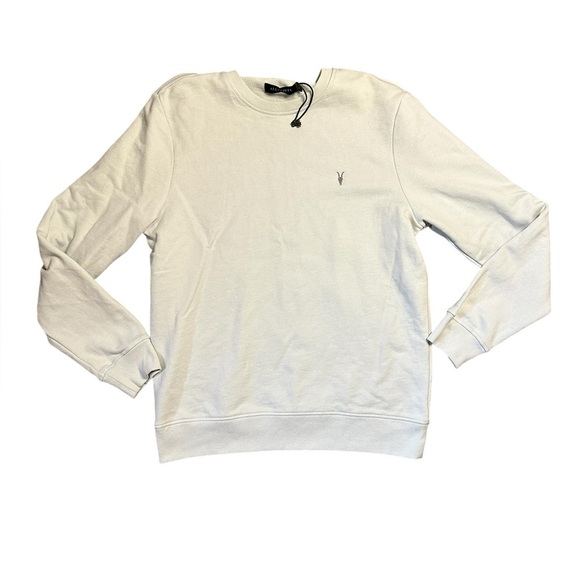 NWOT AllSaints Raven Crew Neck Off White Large - Picture 2 of 8